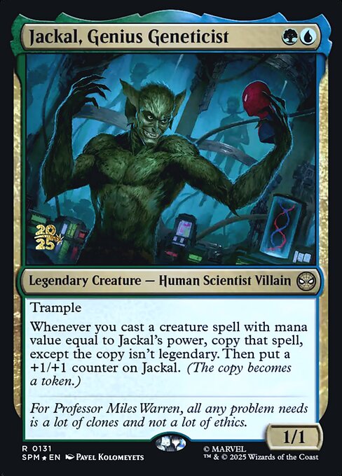 Jackal, Genius Geneticist