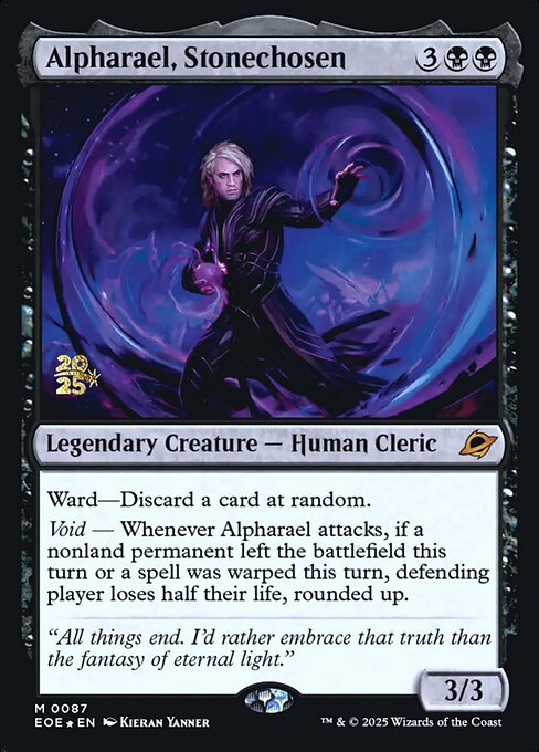 Alpharael, Stonechosen