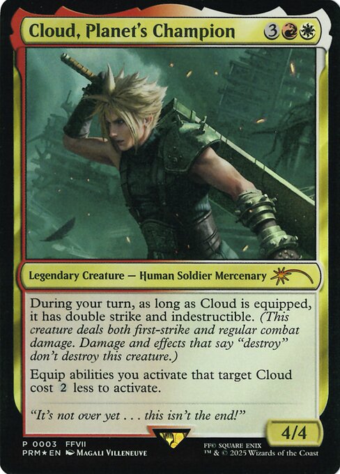 Cloud, Planet's Champion